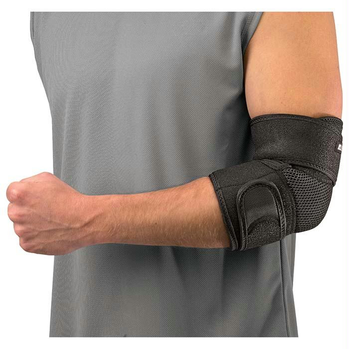 Adjustable Elbow Support Blk, made by Mueller -