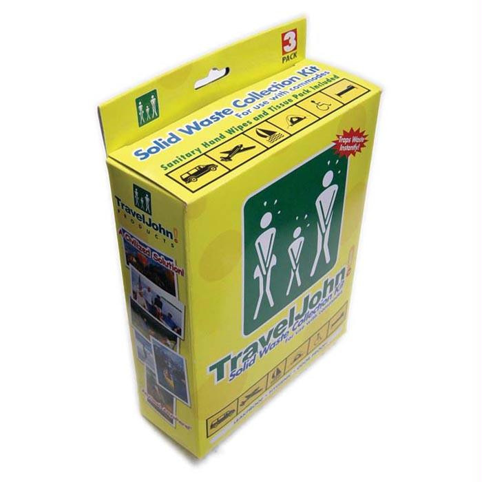 Solid Waste Collection Kit 3Pk, made by Travel John -
