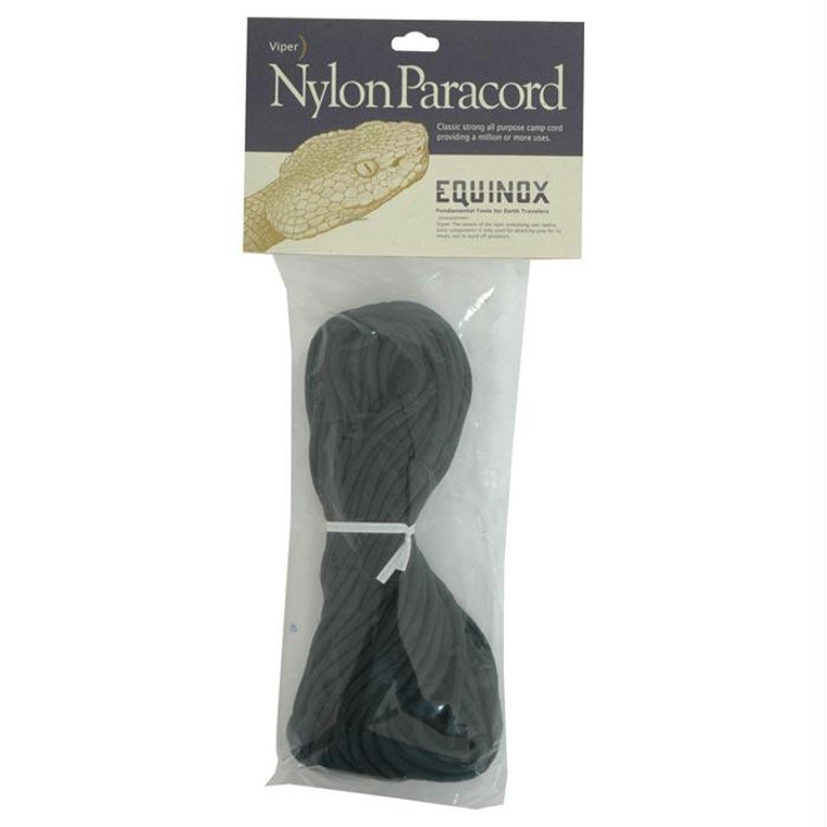 Paracord Black 50 Ft, made by Equinox -