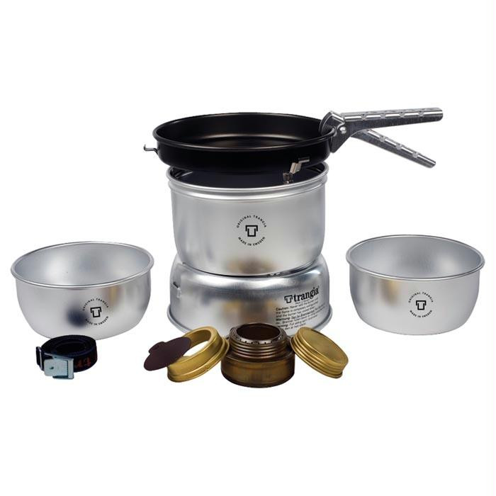 Set De Cuisson Trangia 27 Anti-adhésif - 2 Casseroles + 1 Poêle - Léger Et Compact Pour Camping Ou Randonnée - 5
