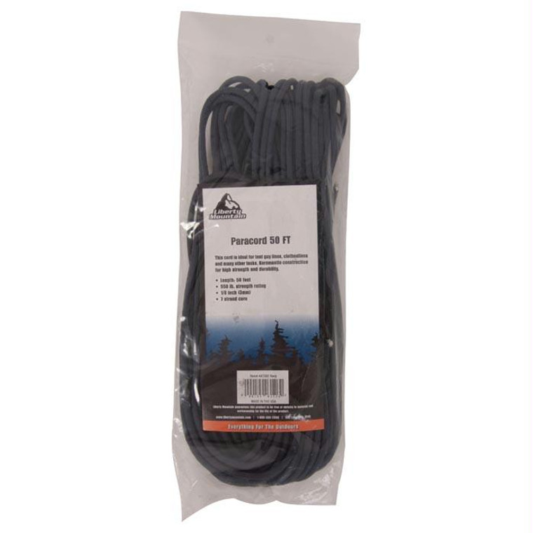 Paracord 50 Ft Navy, made by Liberty Mountain -