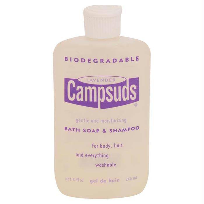Lavender Bath & Shampoo 8 Oz, made by Camp Suds -