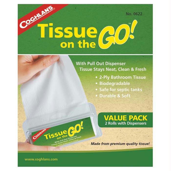 Tissue On The Go 2 Pk, made by Coghlans -