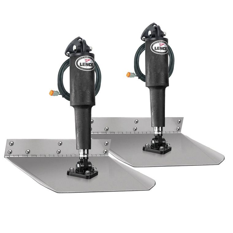 Lenco 12" x 12" Standard Trim Tab Kit without Switch Kit 12V, made by Lenco Marine - 15007-101