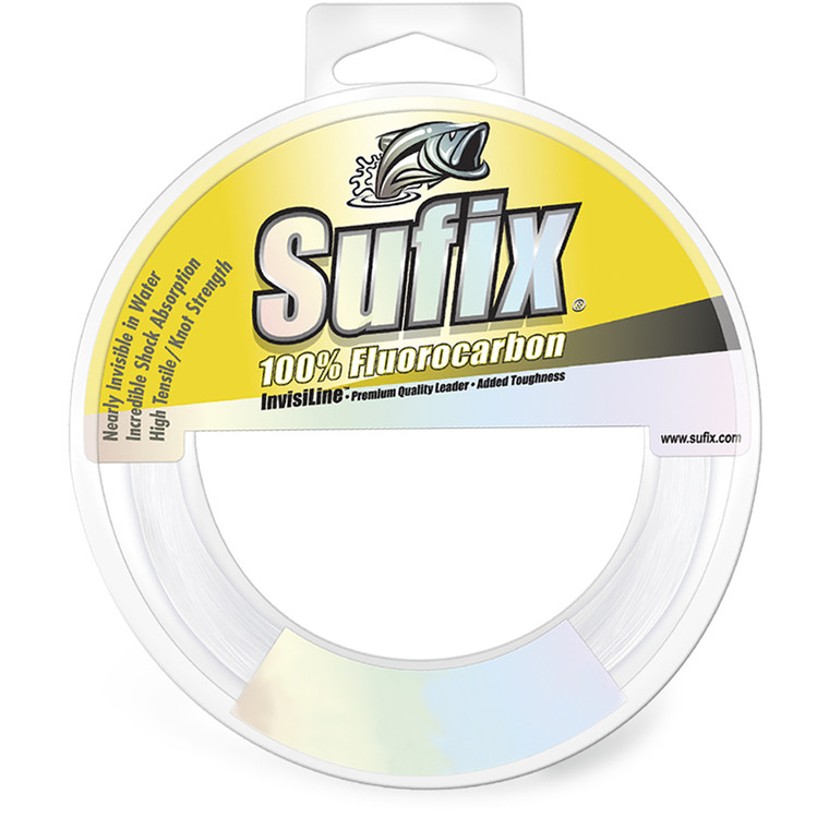 Sufix 100% Fluorocarbon Invisiline™ Leader - 50lb - 110yds, made by Sufix - 682-050