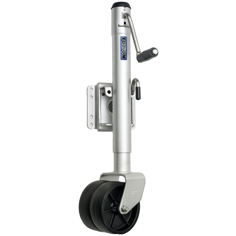 Fulton Dual Wheel 1,500 lbs. Bolt-Thru Swivel Jack, made by Fulton - XPD15L0101