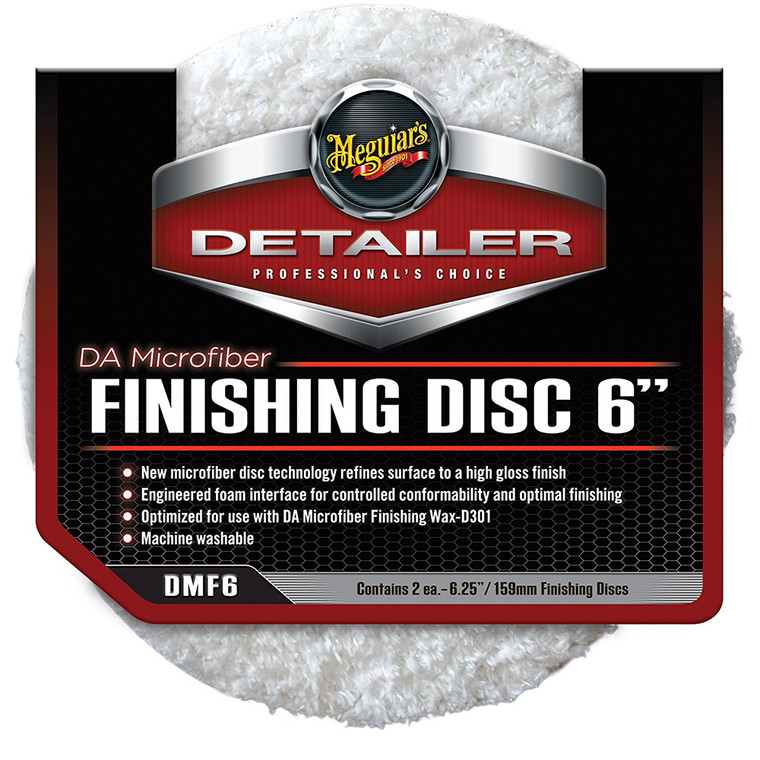 Meguiar's DA Microfiber Finishing Disc - 6" - 2-Pack, made by Meguiar's - DMF6