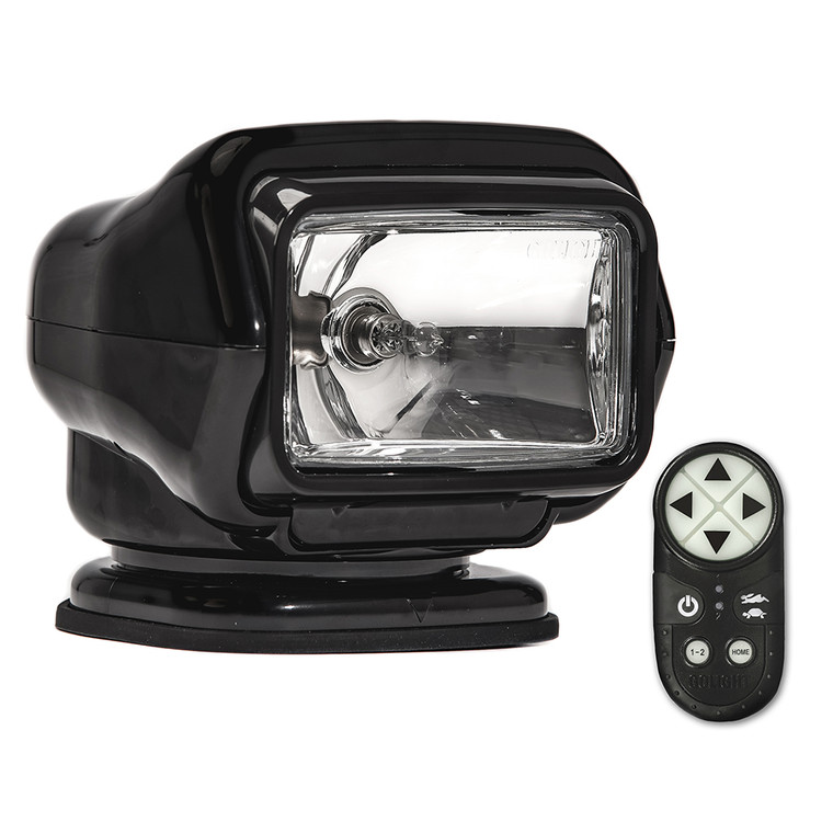 Golight Stryker ST Series Portable Magnetic Base Black Halogen w/Wireless Handheld Remote, made by Golight - 30512ST