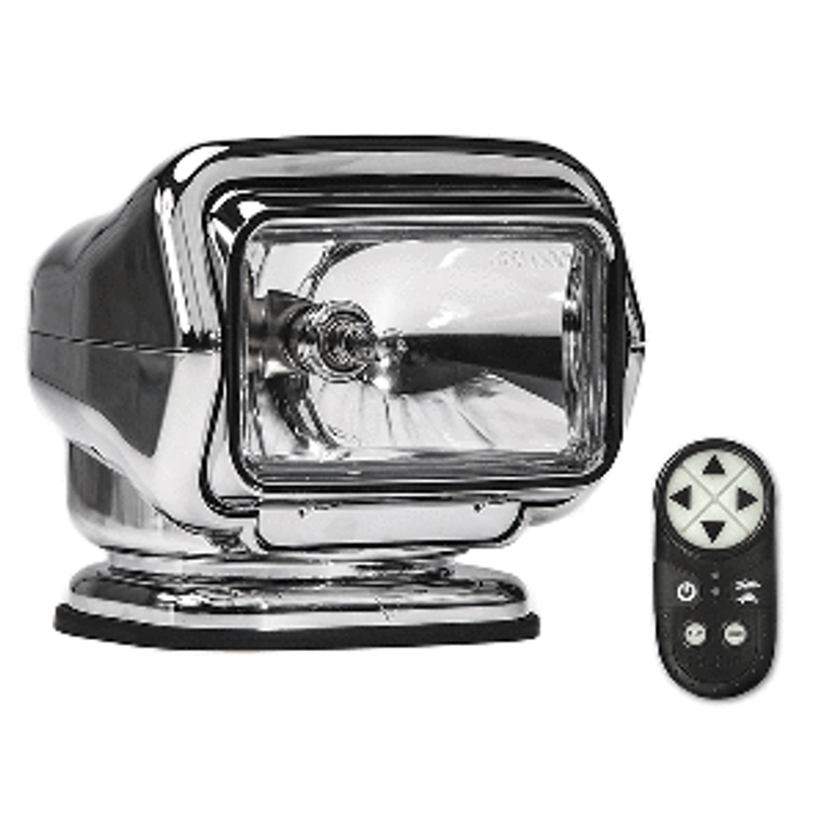 Golight Stryker ST Series Permanent Mount Chrome Halogen w/Wireless Handheld Remote, made by Golight - 3006ST