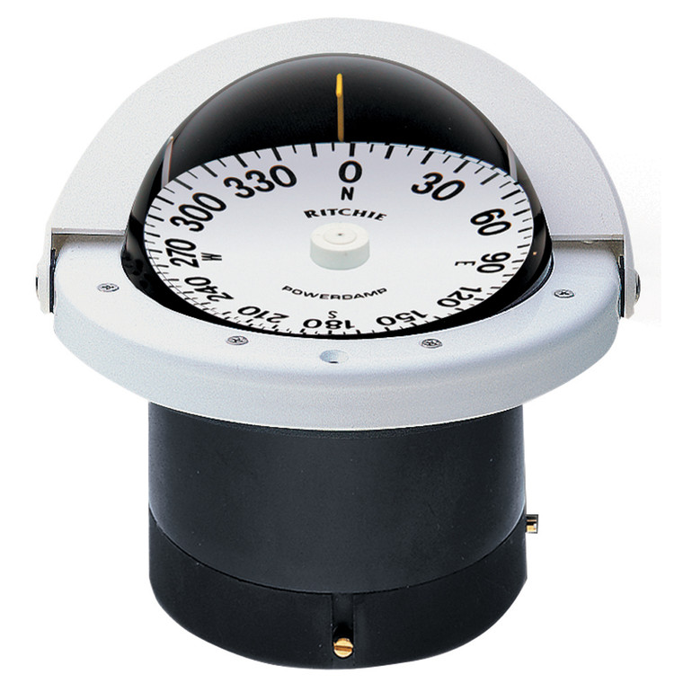 Ritchie FN-201W Navigator Compass - Flush Mount - White, made by Ritchie - FNW-201
