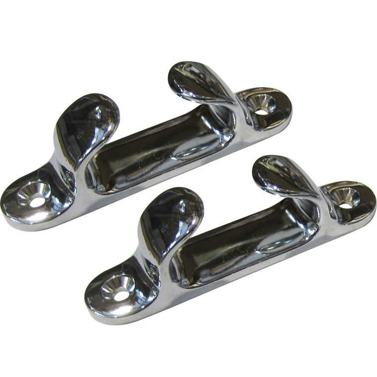 Perko 4" Straight Chock - Chrome Plated Zinc, made by Perko - 1230DP0CHR