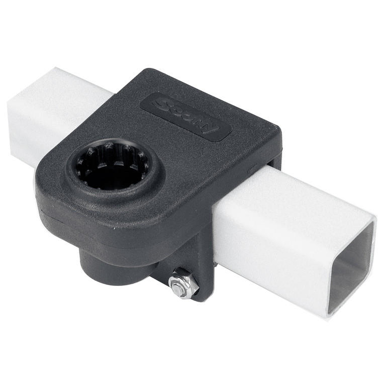 Scotty 1 1/4" Square Rail Mount, made by Scotty - 243-BK