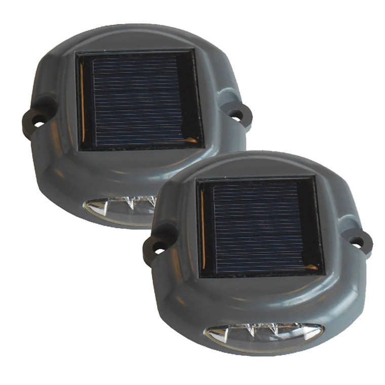Dock Edge Docklite Solar Dock & Deck Light - 2-Pack, made by Dock Edge - 96-262-F