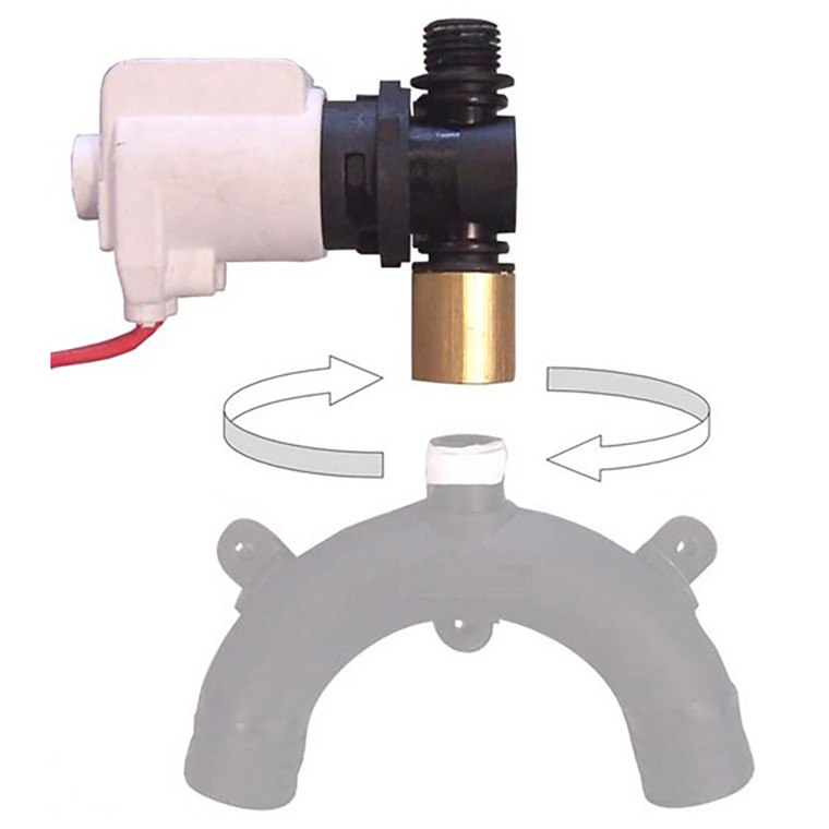Jabsco Vented Loop Solenoid Valve f/37010 Series Toilet, made by Jabsco - 37068-2000