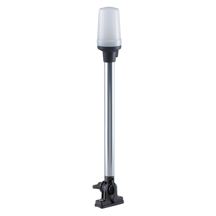 Perko Fold Down All-Round Pole Light - Vertical Mount - White, made by Perko - 1137DP0CHR