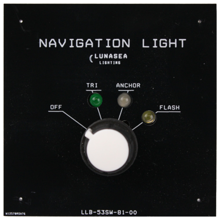 Lunasea Tri/Anchor/Flash Fixture Switch, made by Lunasea Lighting - LLB-53SW-81-00