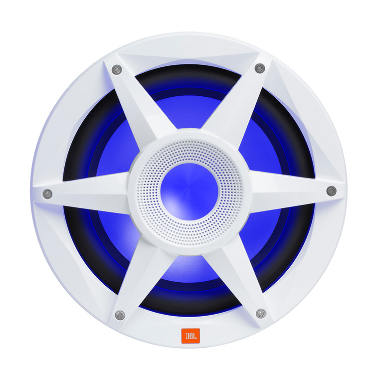 JBL 10" Marine RGB Passive Subwoofer - White Stadium Series, made by JBL - STADIUMMW1000AM