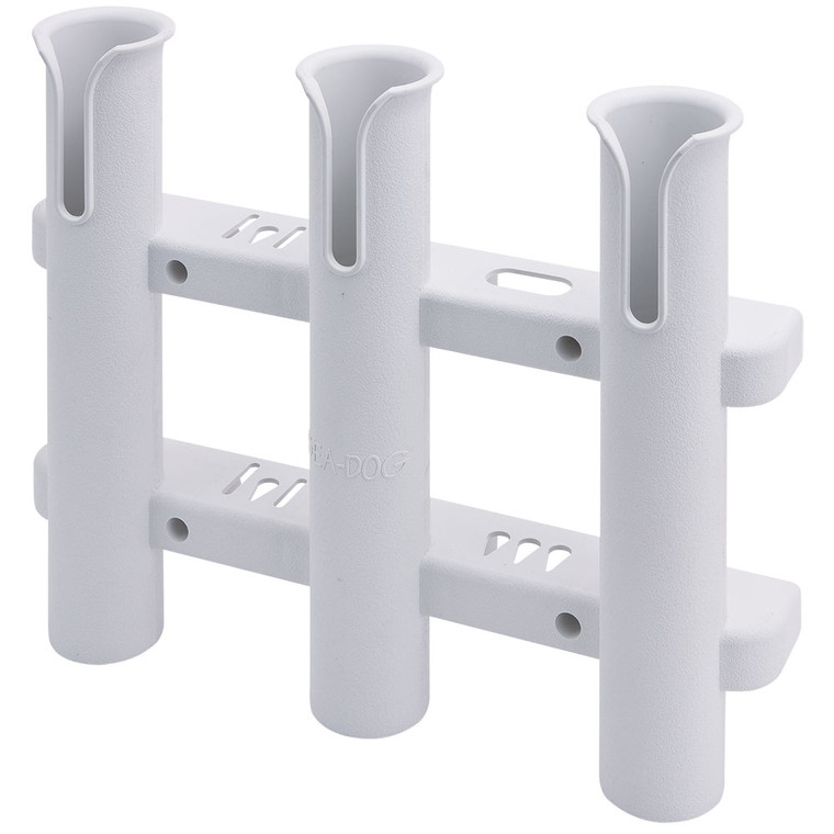 Sea-Dog Three Pole Rod Storage Rack - White, made by Sea-Dog - 325038-1