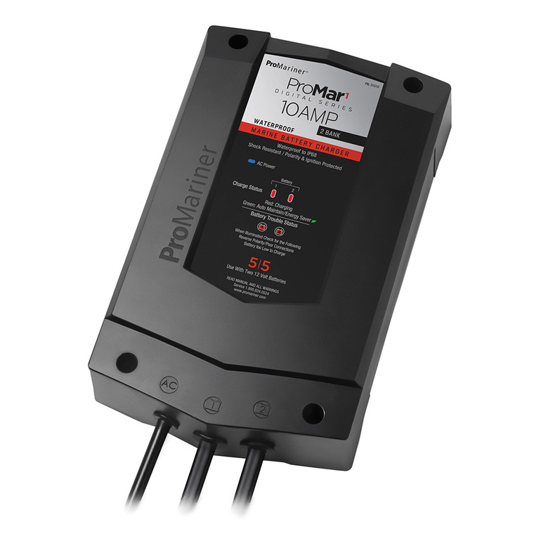 ProMariner ProMar1 DS Digital - 10 Amp - 2 Bank Charger, made by ProMariner - 31510 ProMariner ProMar1 DS Digital - 10 Amp - 2 Bank Charger, made by ProMariner - 31510