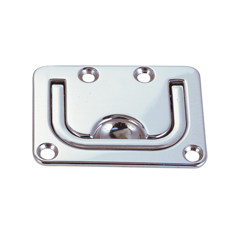 Perko Flush Lifting Handle - Chrome Plated Zinc - 3" x 2-¼", made by Perko - 1220DP0CHR