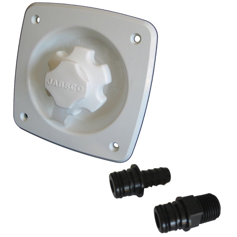 Jabsco Water Pressure Regulator - Flush Mount - White, made by Jabsco - 44412-1045