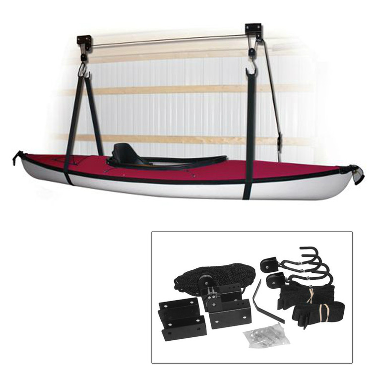 Attwood Kayak Hoist System - Black, made by Attwood Marine - 11953-4