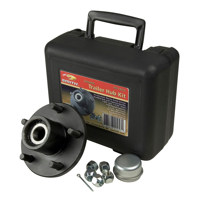 C.E. Smith Trailer Hub Kit Package 1-1/16" Stud 5 x 4-1/2, made by C.E. Smith - 13311