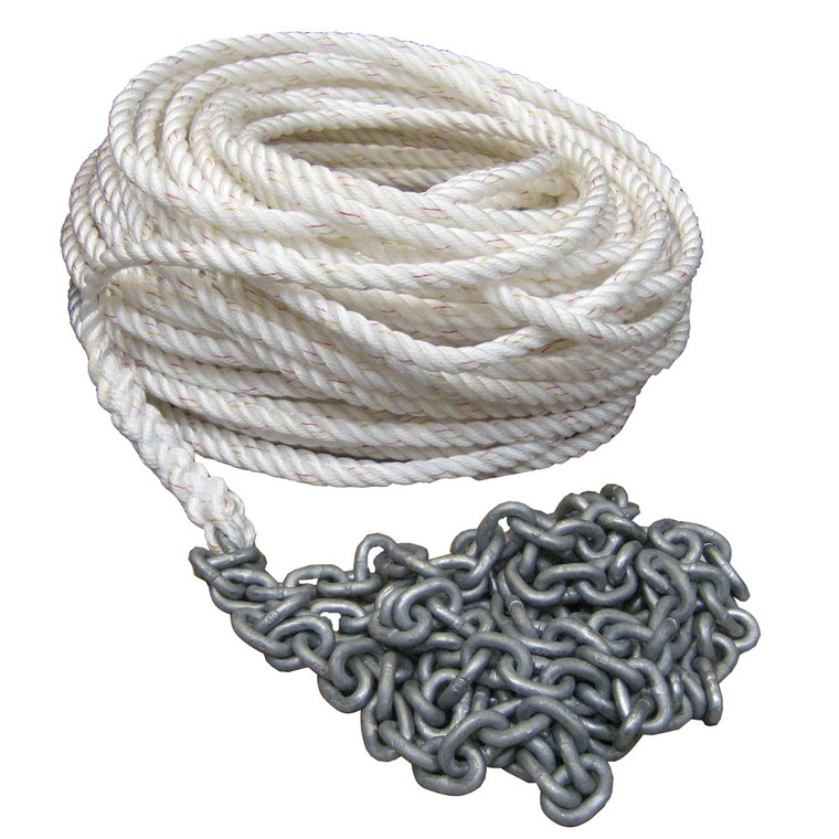 Powerwinch 300' of 1/2" Rope 15' of 1/4" HT Chain Rode, made by Powerwinch - P10295
