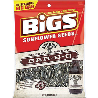 Bigs Sunflower Seeds Bbq, made by Bigs Seeds -
