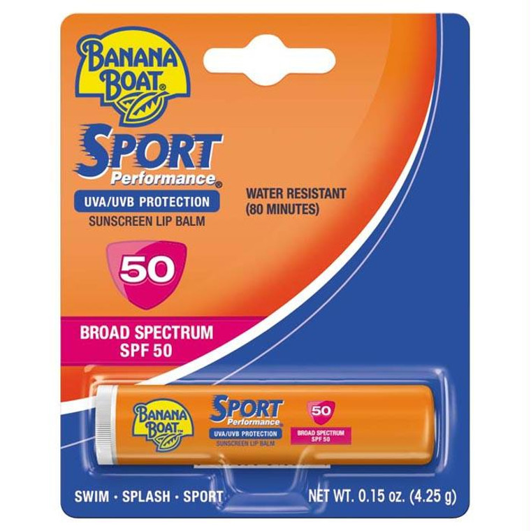 Sport Bb Lip Balm Spf50, made by Banana Boat -