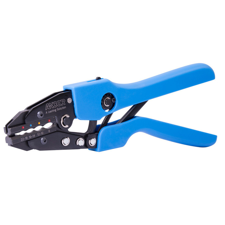 Ancor Single Crimp Ratchet Tool f/22-8 AWG Heatshrink, Vinyl & Nylon Insulated Terminals & Connectors, made by Ancor - 703010