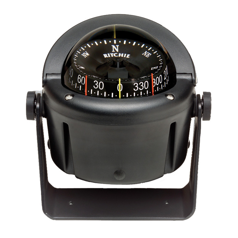 Ritchie HB-741 Helmsman Compass - Bracket Mount - Black, made by Ritchie - HB-741