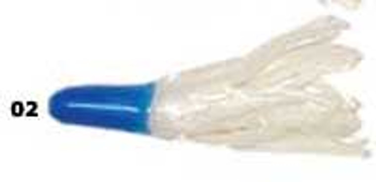 Southern Pro Umbrella Crappie Tube 2"10ct Blue/White, made by Southern Pro Baits -