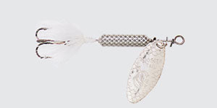 Yakima Rooster Tail 1/4 White, made by Rooster Tail Baits -