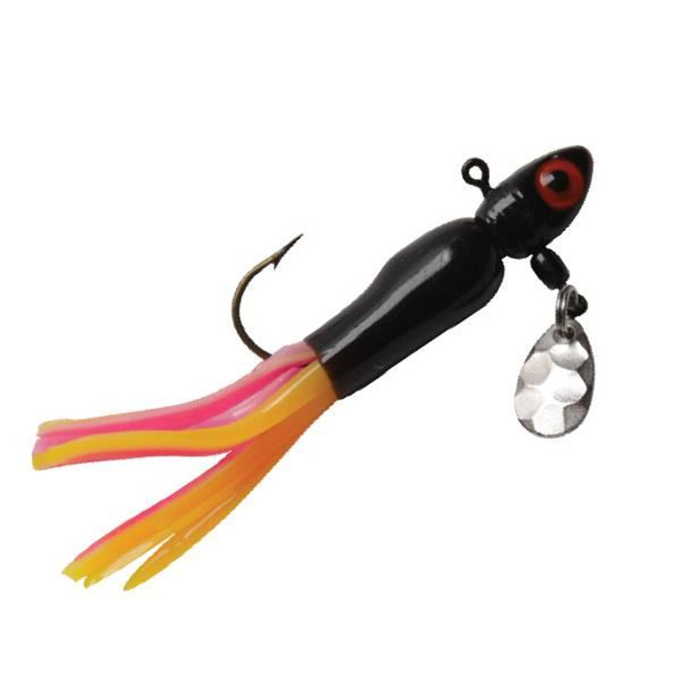 Lindy Dancin' Spin 1/8 Black/Aurora Black 6/cd, made by Lindy Baits -