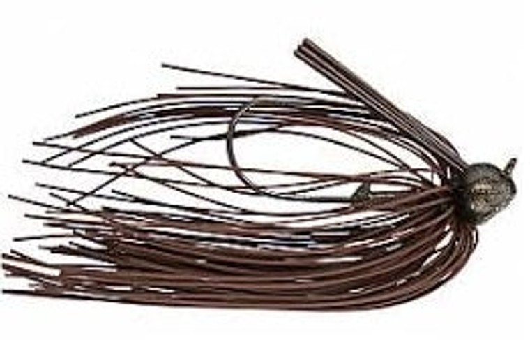 Buckeye Football Jig 1/2oz Brown, made by Buckeye Baits -
