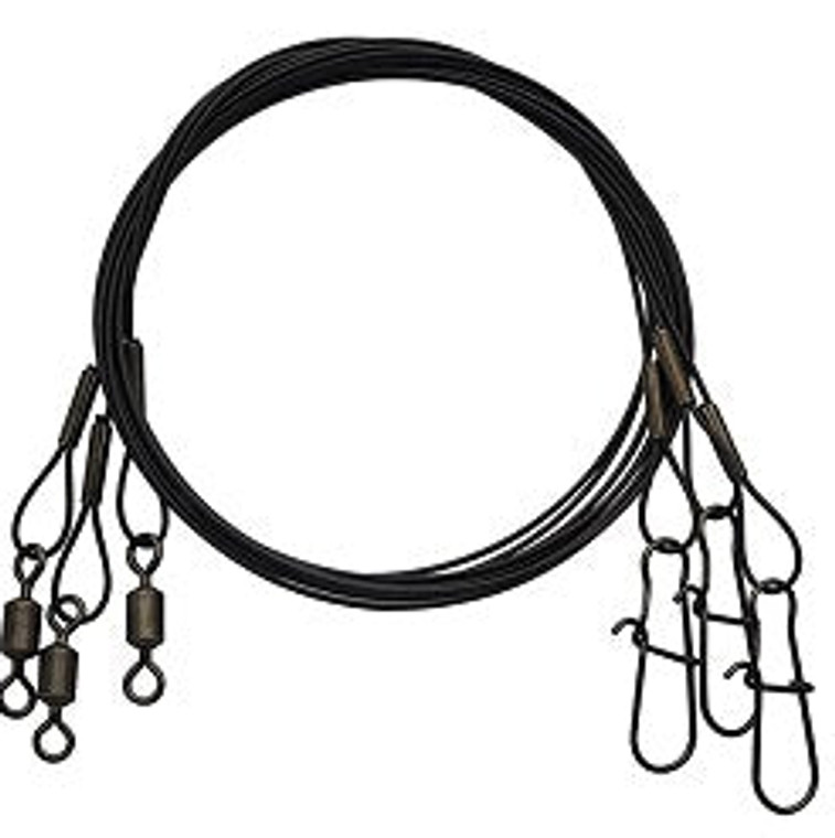 HT Wire Leaders Black 3pack 9" 30lb, made by HT Enterprises Inc. -