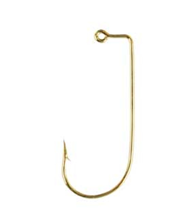 Eagle Claw Gold Jig Hook 100ct Size 2/0, made by Eagle Claw -