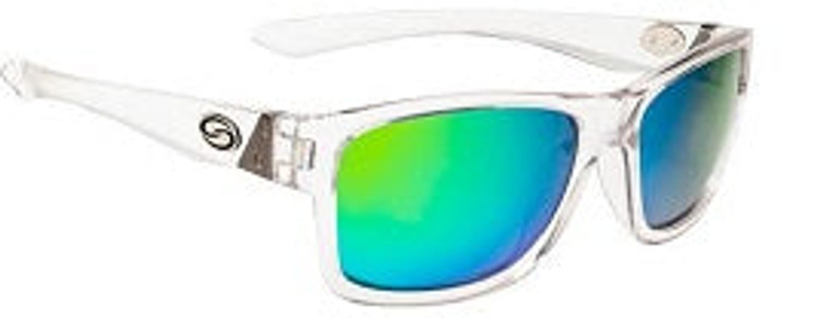 Strike King SK Plus Platte Crystal Clear-Green Mirror, made by Strike King Lure Company -