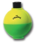 Betts Mr.Crappie Rattlin Round 1.50" 3ct Yellow/Green, made by Betts Tackle -