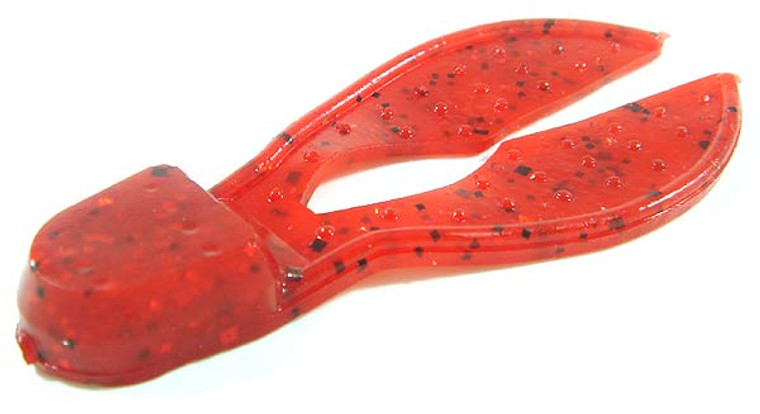 Zoom Super Chunk 3.5" 5/bag Ruby Red, made by Zoom Baits -
