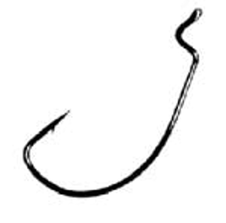 Gamakatsu Wide Gap Offset Black Size 5/0 5ct, made by Gamakatsu Hooks -