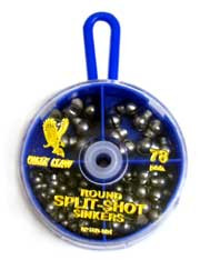 Eagle Claw Sinker Assortment Split Shot 78pc, made by Eagle Claw -