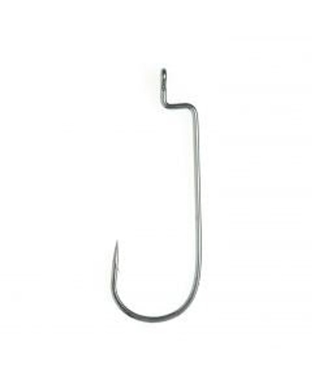 Eagle Claw Lazer Platinum Black Worm Hook 6ct Size 2/0xxxxx, made by Eagle Claw -