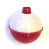 Eagle Claw Float Round Foam Snap-on Red/White 2ct 11/4", made by Eagle Claw -