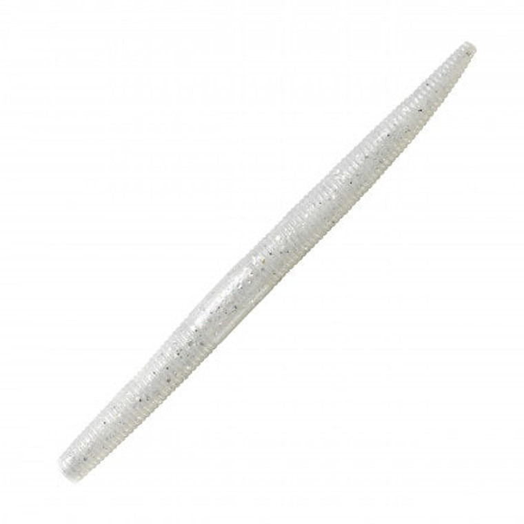 Yum Dinger 5" 8ct Pearl Silver Flake, made by Yum Baits -