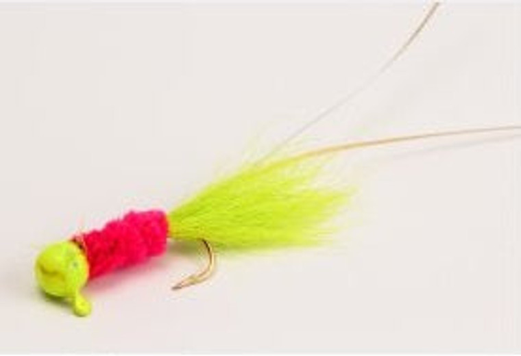 Slater Electric Chicken Jig 1/16 Chart/Pink/Chart #4 Hook 3pk, made by Slater's -