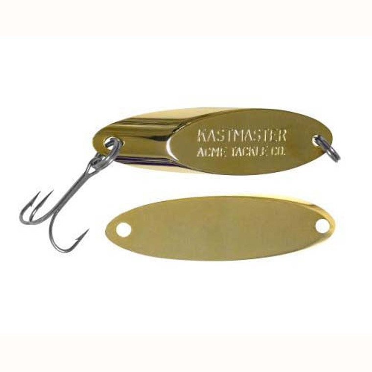 Acme Kastmaster Spoon 1/2oz Gold, made by Acme Baits -