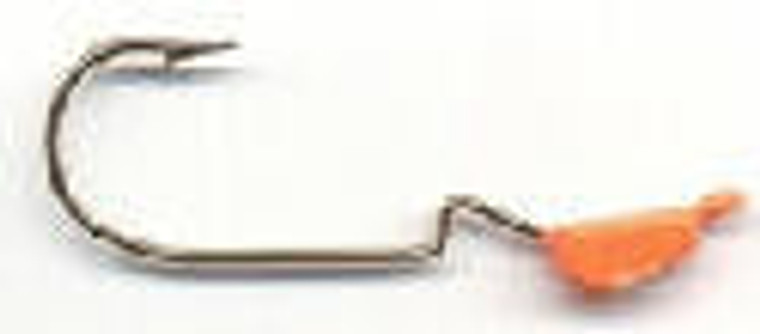 Slider Crappie Heads 4ct 1/4oz Orange, made by Slider Baits -