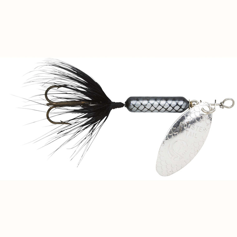 Yakima Rooster Tail 1/6 Black, made by Rooster Tail Baits -